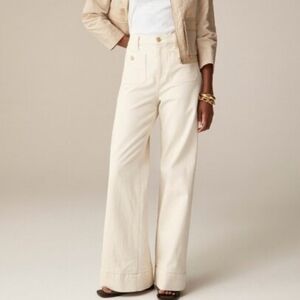 J.CREW Women’s Sailor Denim Wide Leg, size 32P